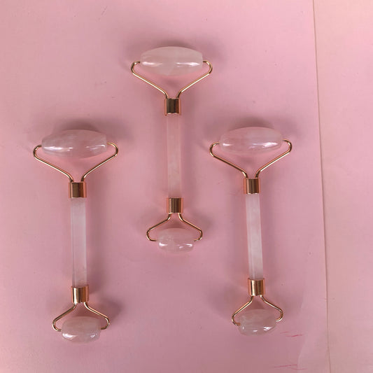 rodillo de jade rosa
