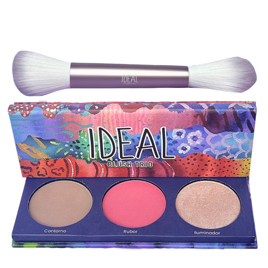 Kit Blush Trio + Brocha Doble