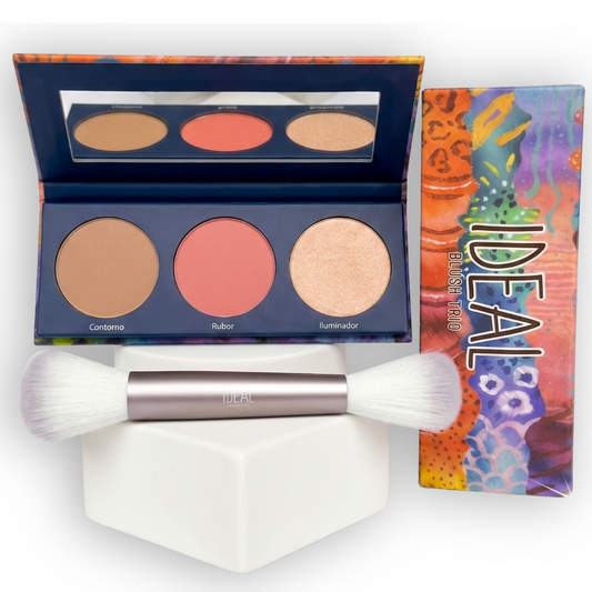 Kit Blush Trio + Brocha Doble