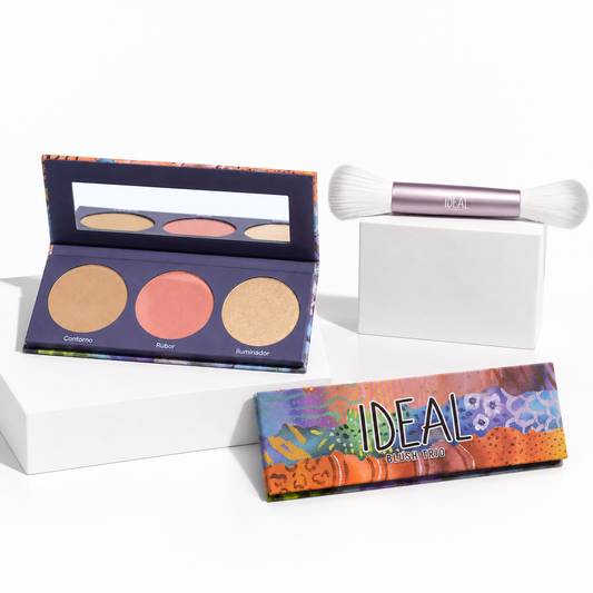 Kit Blush Trio + Brocha Doble
