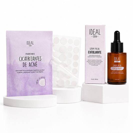 Serum exfoliante y Parches de Acné