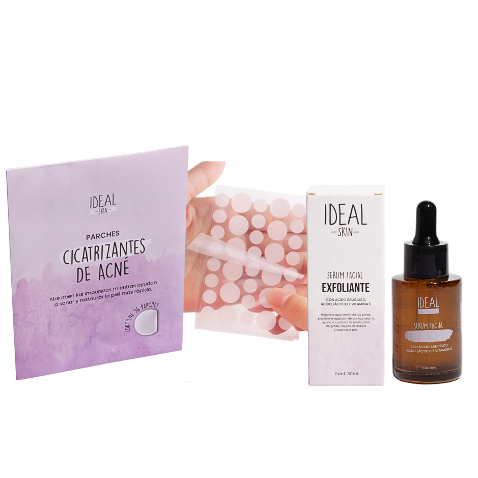 Serum exfoliante y Parches de Acné