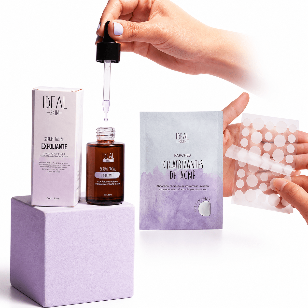Serum exfoliante y Parches de Acné - Ideal Shop Colombia
